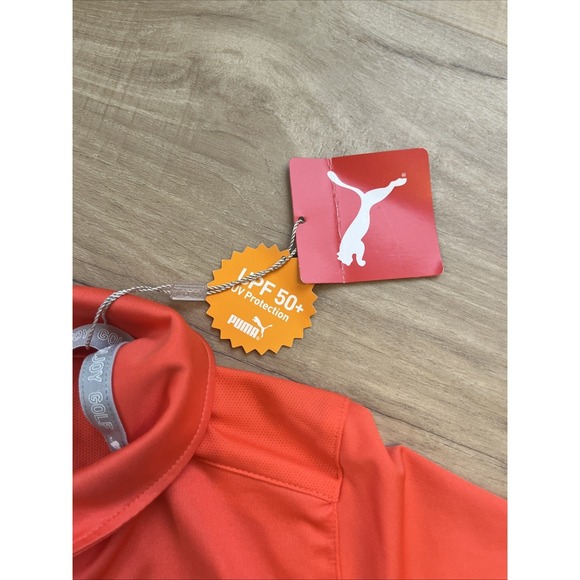 Puma Women's Gamer Polo 532989 08 Size L In Melon, Spring, Golf, Classic - Picture 7 of 9